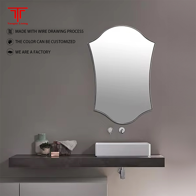 Contemporary Arched Bathroom Mirror