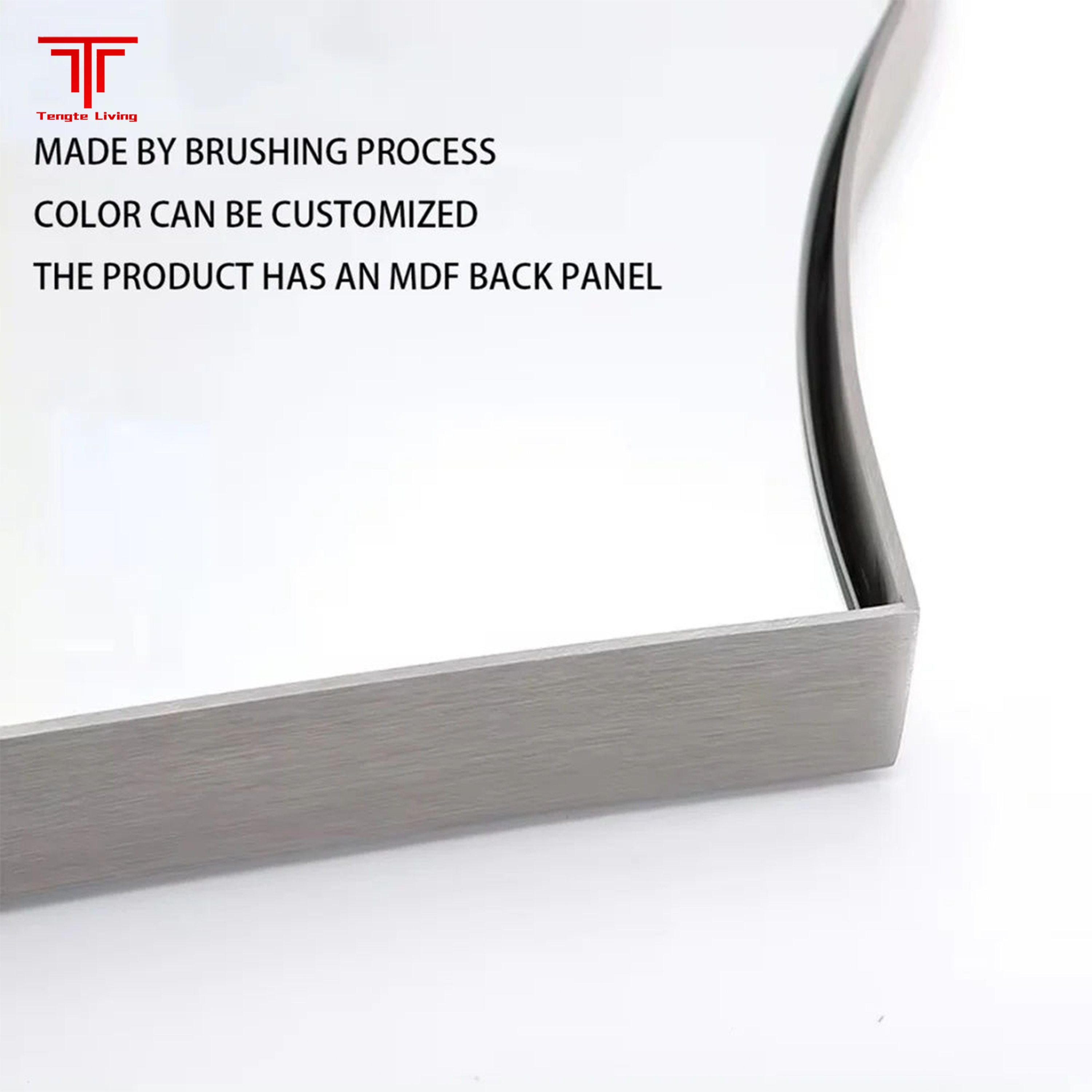 Contemporary Arched Bathroom Mirror