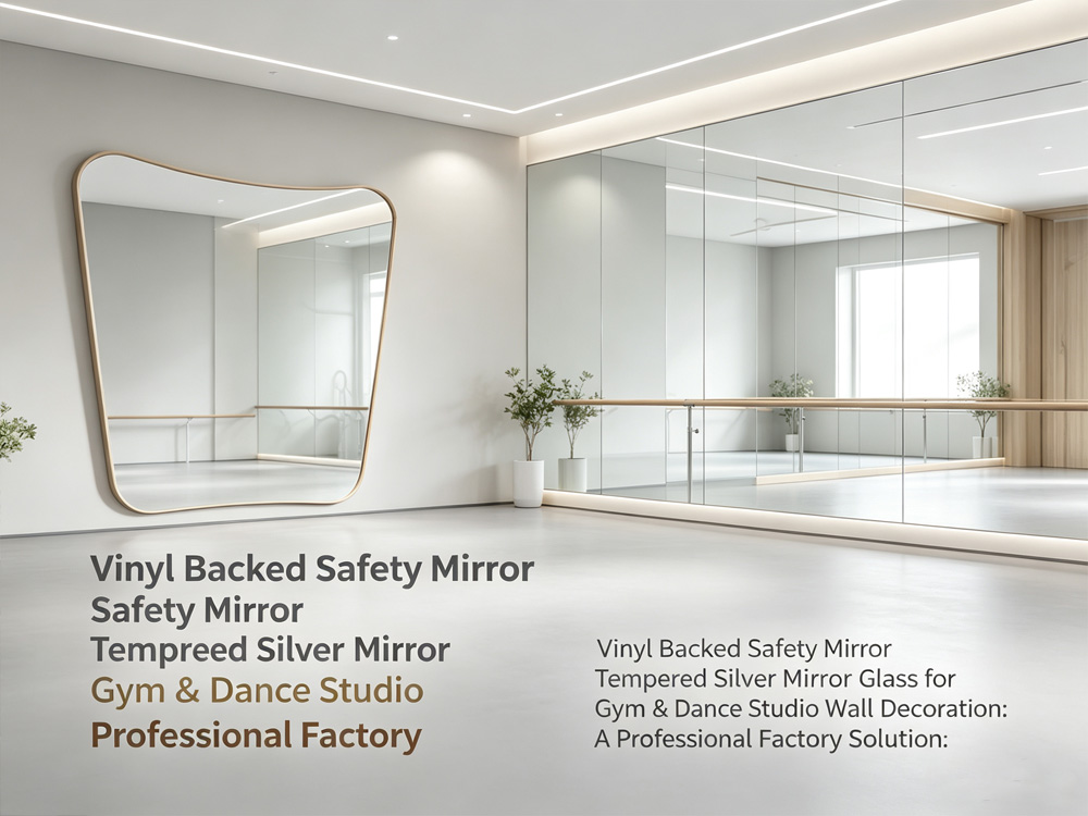 Vinyl Backed Safety Mirror Tempered Silver Mirror Glass for Gym & Dance Studio Wall Decoration: A Professional Factory Solution