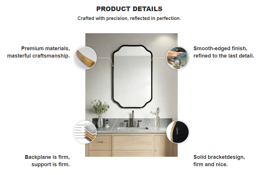custom irregular bathroom mirror custom irregular bathroom mirror