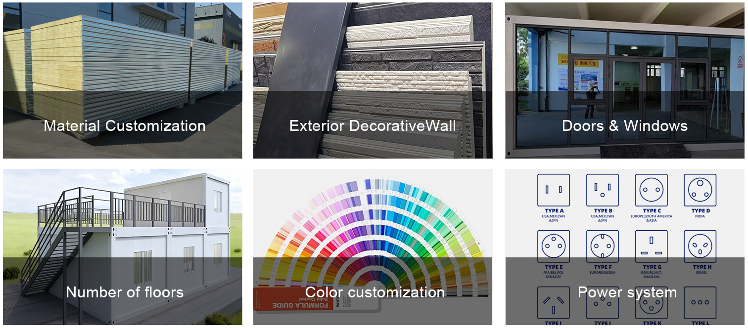 Prefabricated detachable container houses Prefabricated detachable container houses