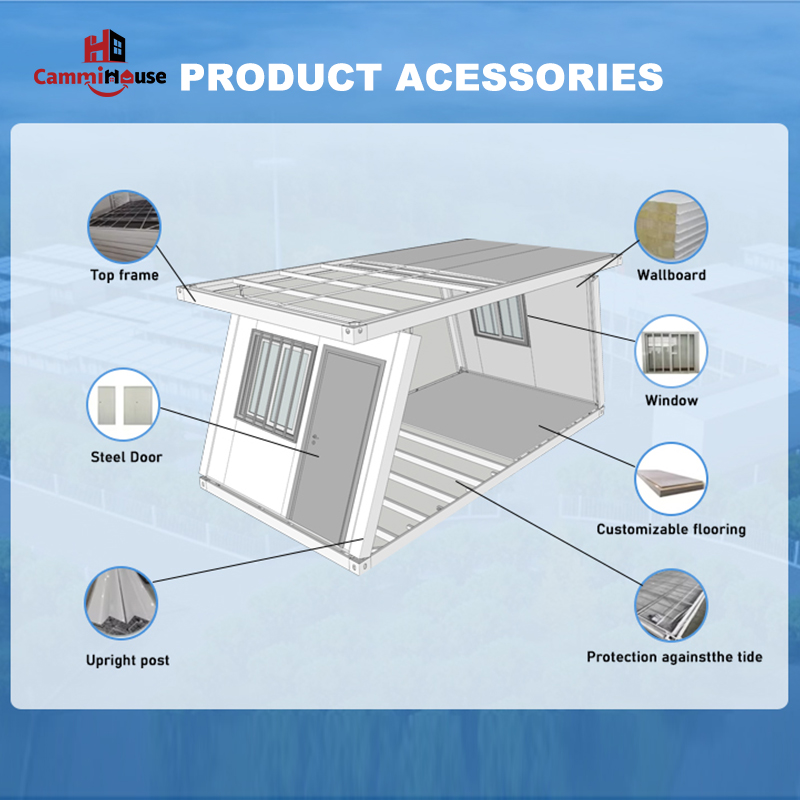 Prefab Z-foldable 20ft Container House