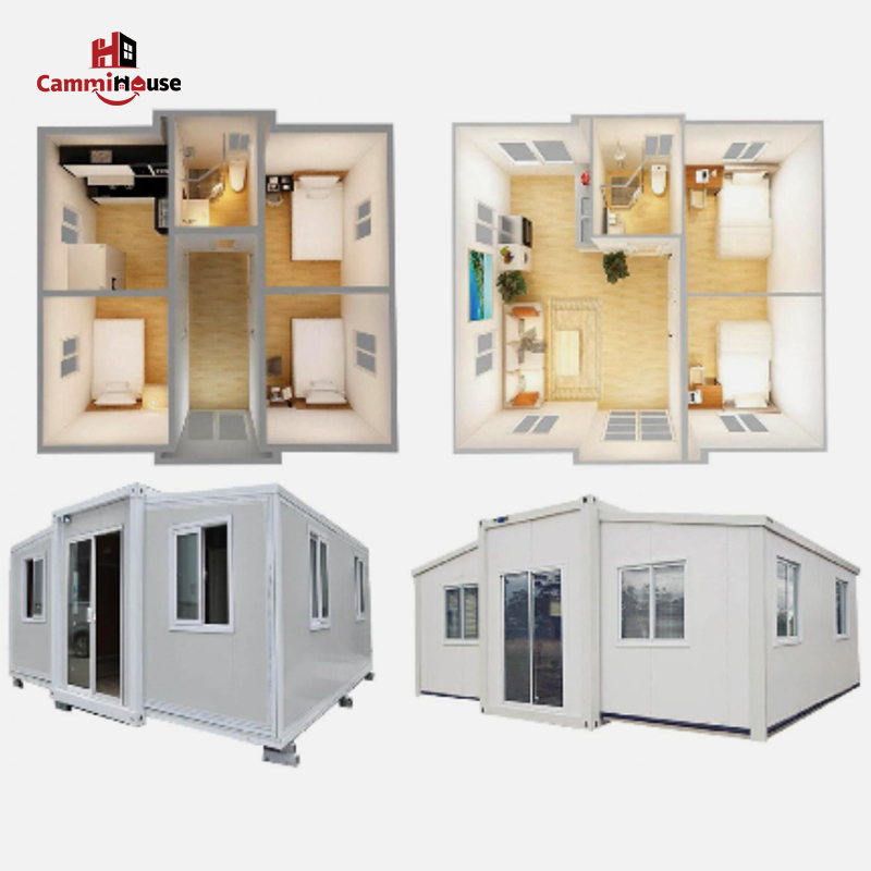 2 Bedrooms Prefab Expandable Container Home