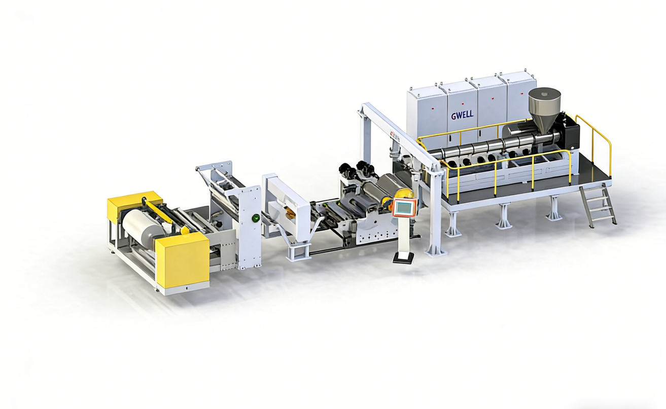 China PE breathable film extrusion line