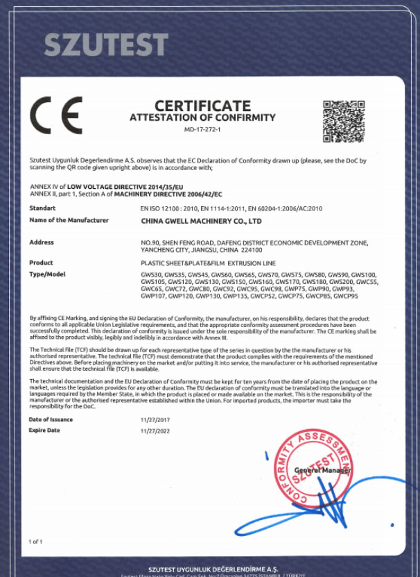 CE Certificate