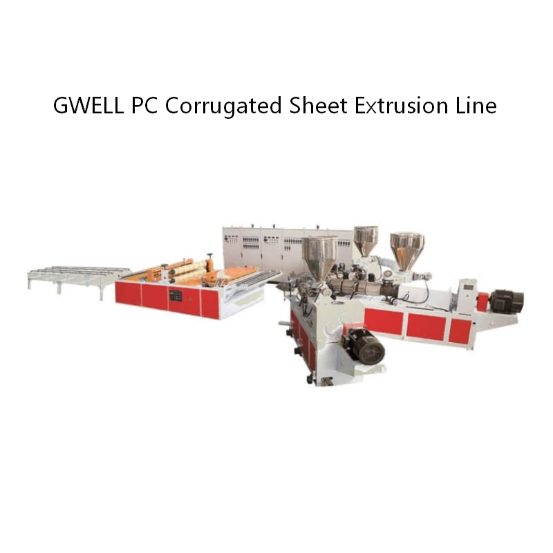 GWELL PC Corrugated Sheet Hollow Sheet Solid Board Extrusion Line