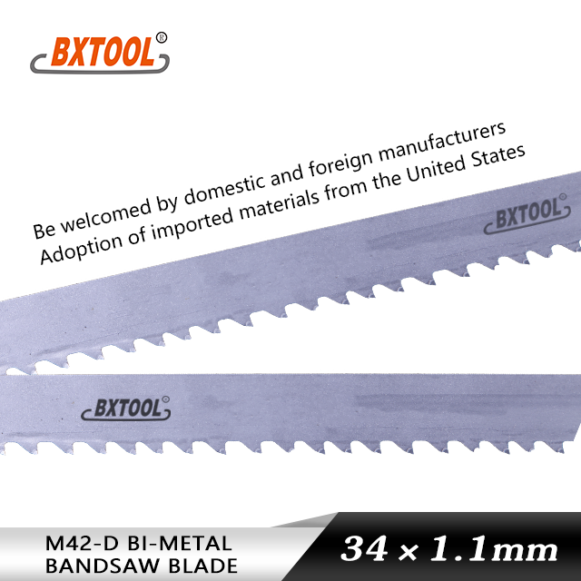 Set Of 5 Bi-Metal M42 Band Saw Blades – 1440 X 13 X 0.65 Mm, 10/14 ZpZ, BASIC, Metal Cutting