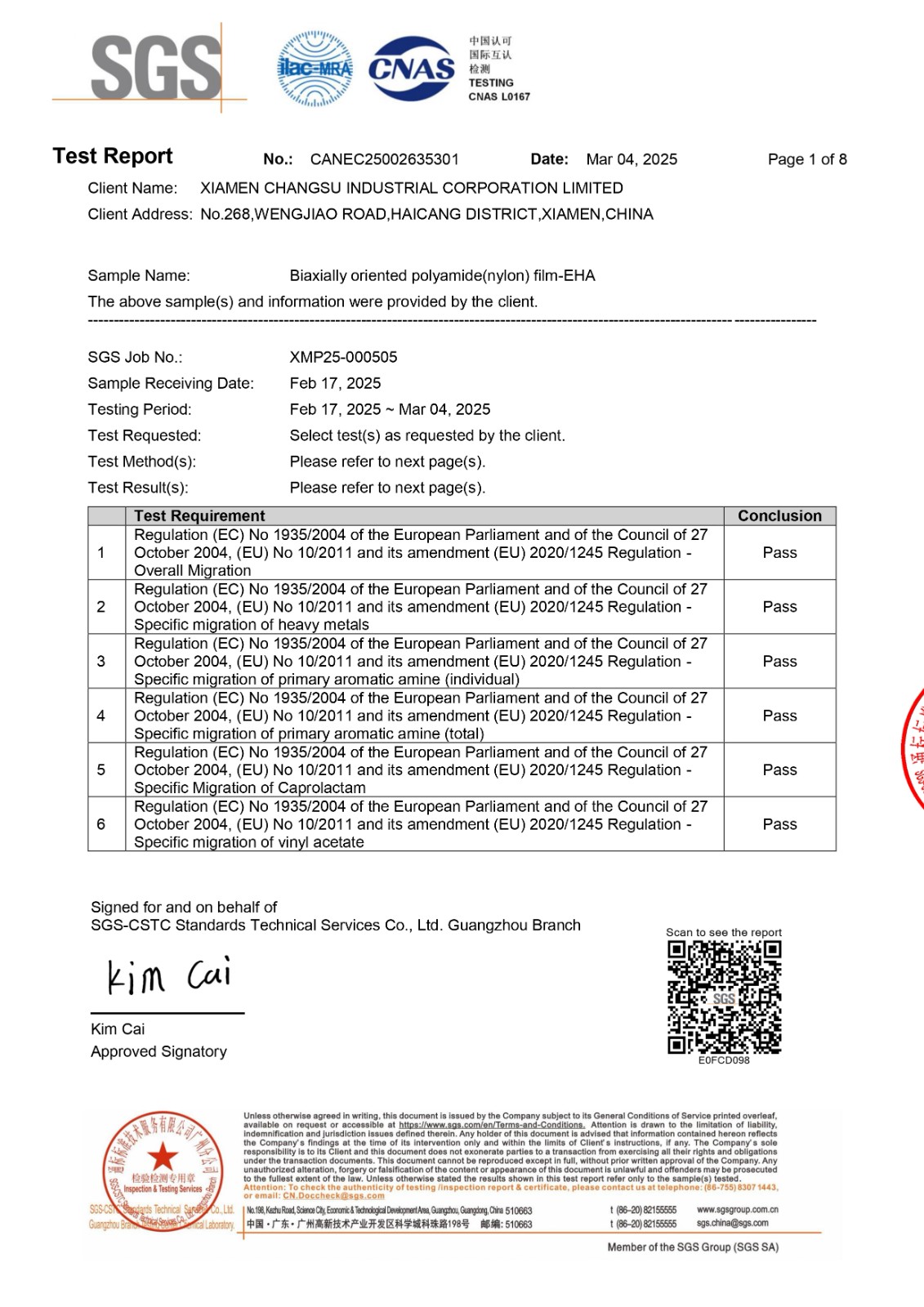 Freshness lock Nut packaging film
