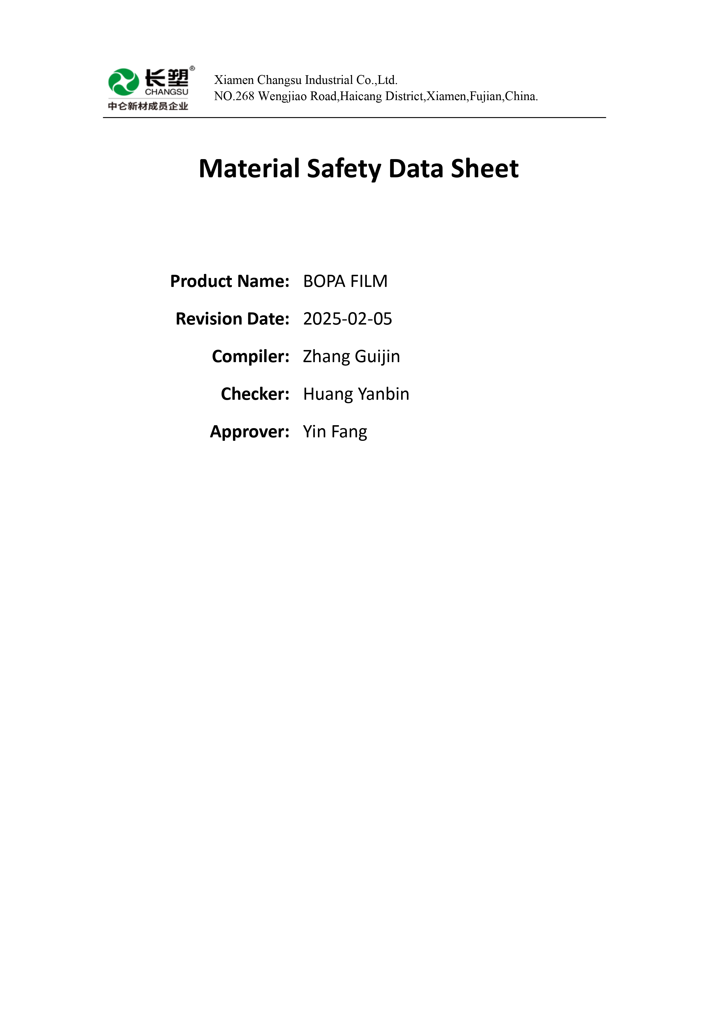 Material Safety Data Sheet / Safety Data Sheet