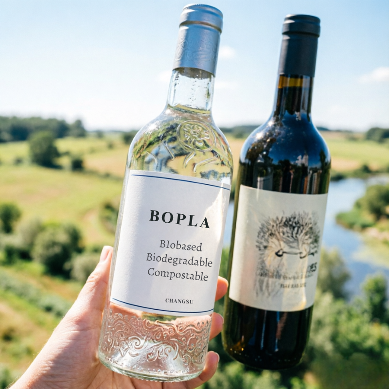 Bio Based Compostable BOPLA Bottle Sleeves