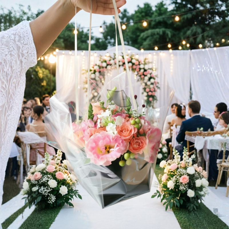 Compostable Breathable BOPLA film for Bouquet Sleeve