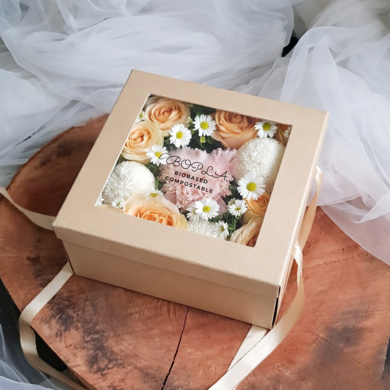 Compostable Breathable BOPLA film for Bouquet Sleeve