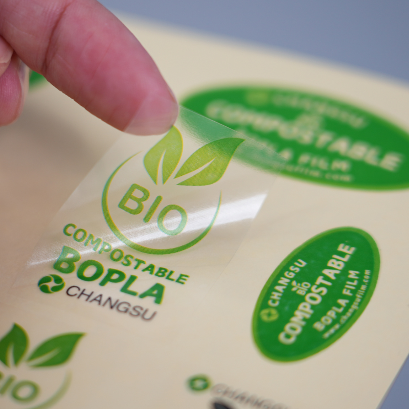 transparent sustainable film for tag