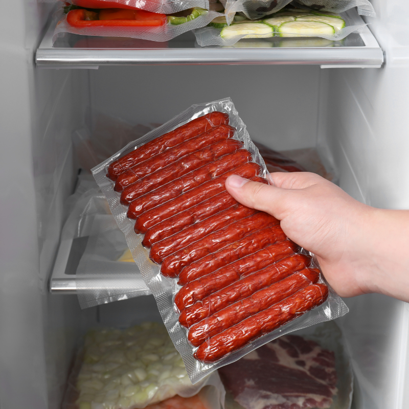 Tear-resistant easy open meat packaging