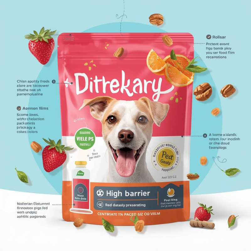 Straight Tear BOPA Film for Dog and Cat Food