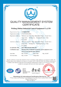 Quality Management System Certificate