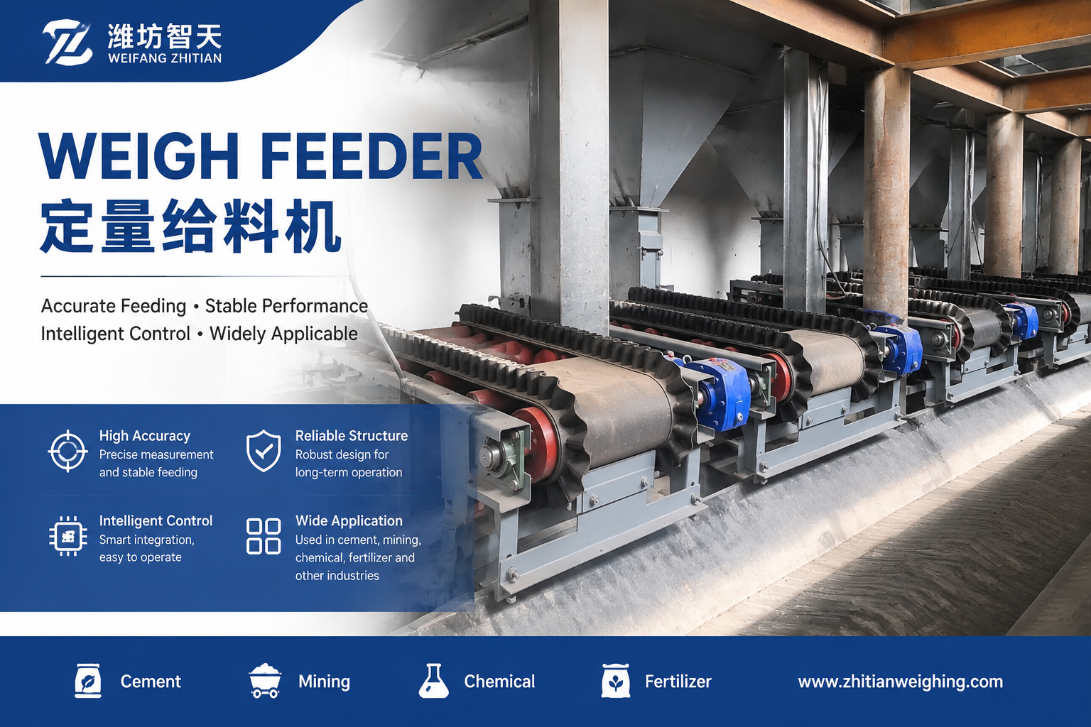 Quantitative feeder Weight-scale Conveyor