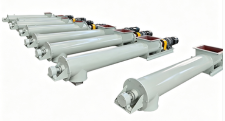 Weighing screw feeder