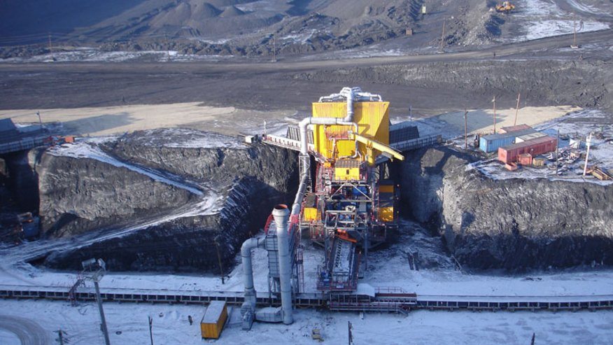 mobile crushing station