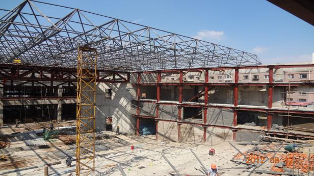 exhibition hall for steel construction