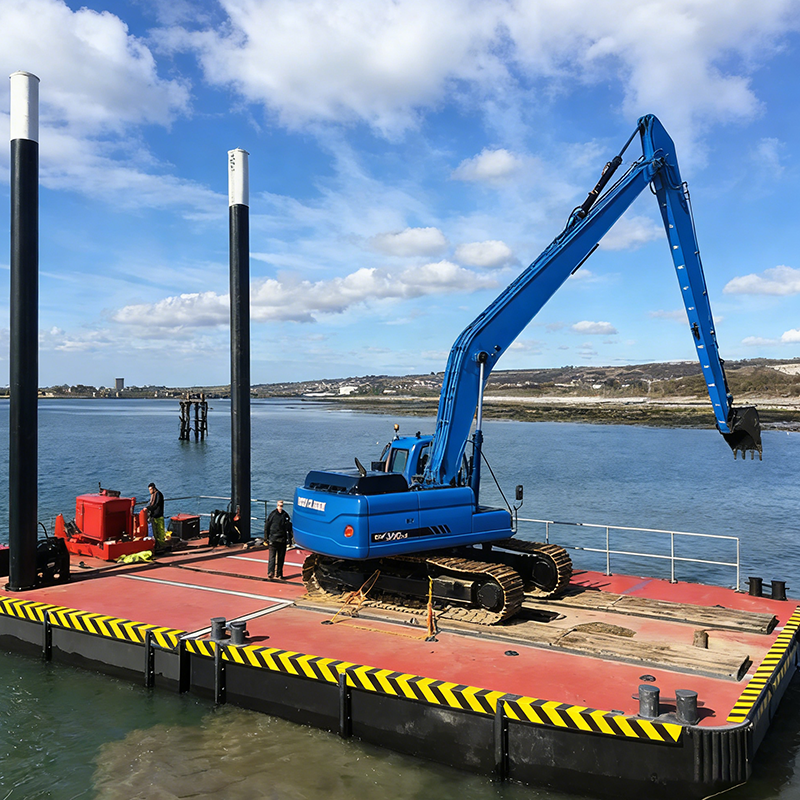 Floating Crane Pontoon