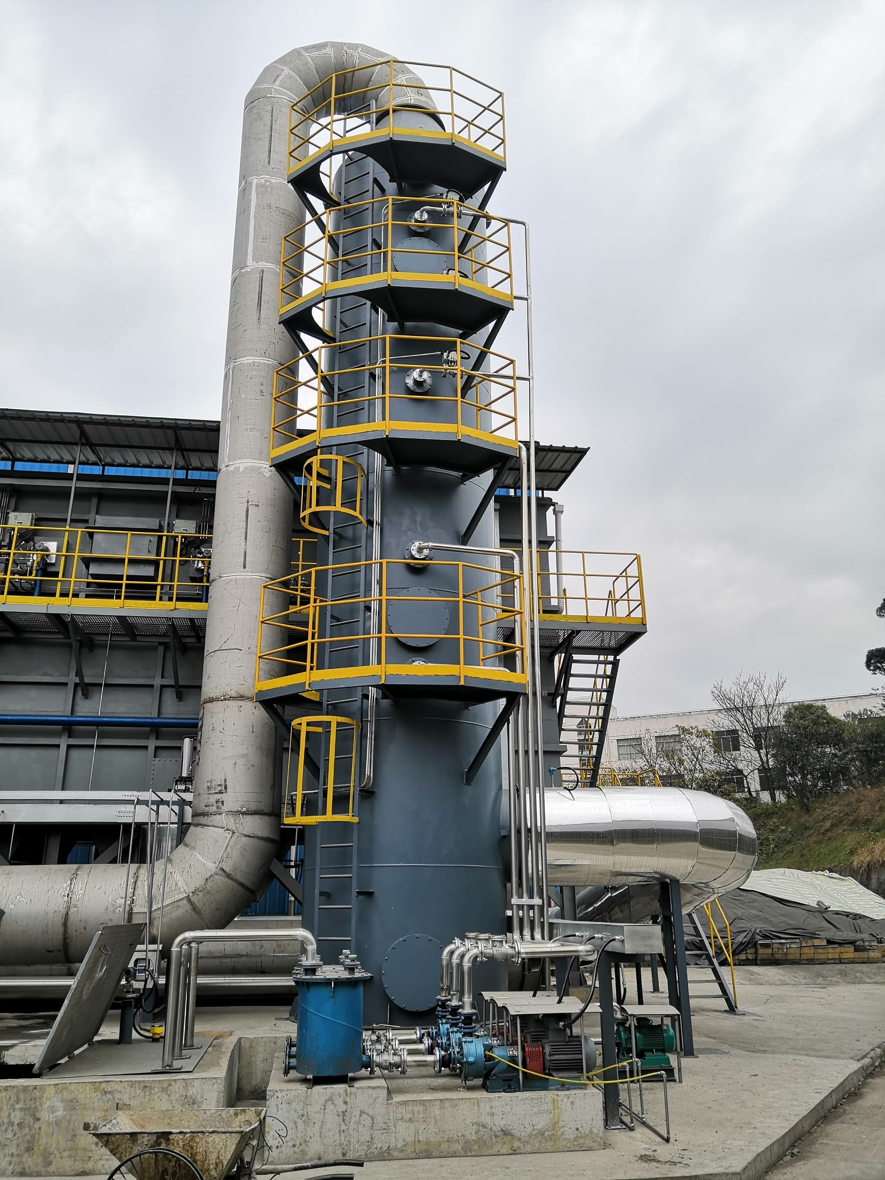 sodium calcium desulfurization spray tower