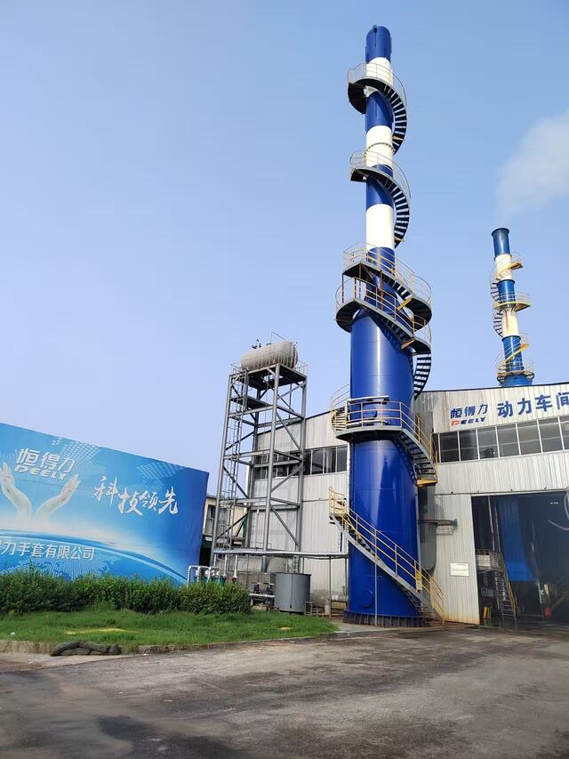 dual alkali flue gas desulfurization tower