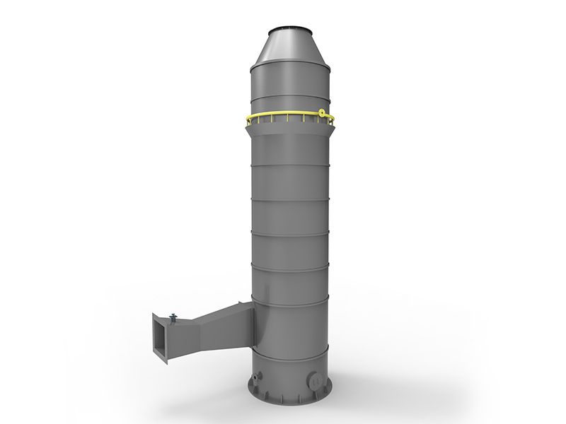 Split modular water film desulfurization tower