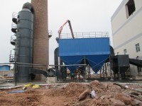 Multi-tube dust collector + Water film desulfurization tower combined system