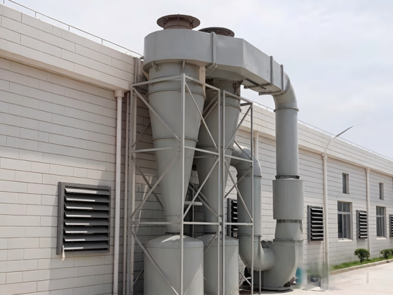 Dual-tube cyclone dust collector