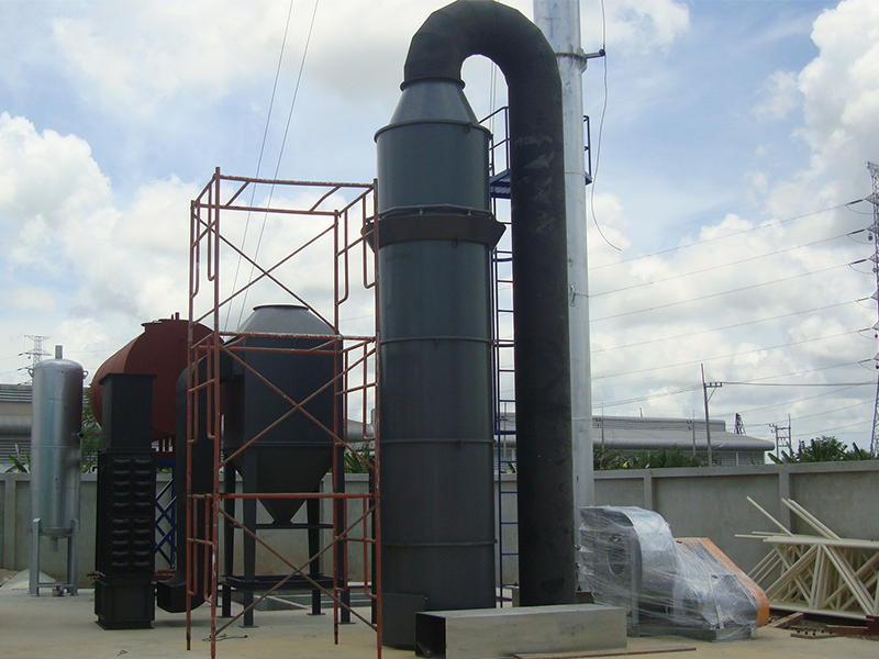 Multi-tube dust collector + Water film desulfurization tower combined system