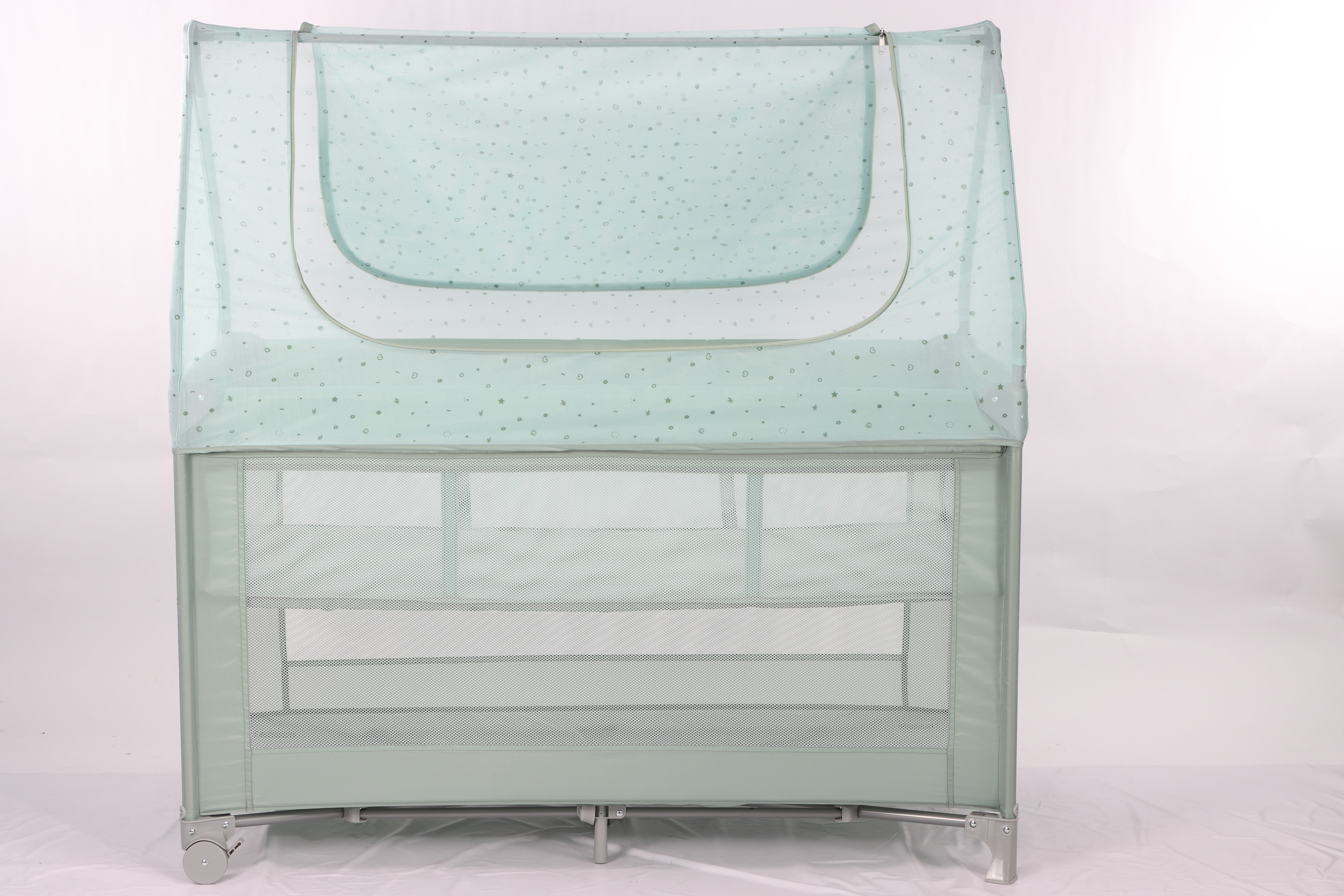 factory customization baby playpen with roof mosquito net
