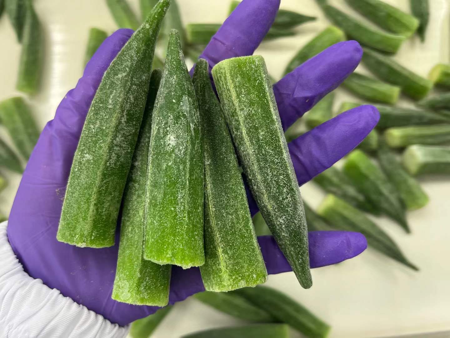 冷凍オクラ（ホール）｜IQF冷凍オクラ製造業者OEMブランド