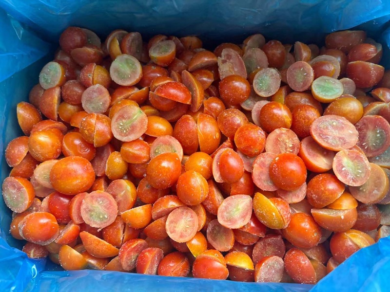IQF Frozen Cherry Tomatoes Halves manufacturer- Bulk Supply & Wholesale