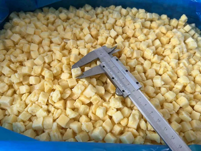 Cubos de piña congelada IQF - Venta al por mayor y tamaño personalizado ...