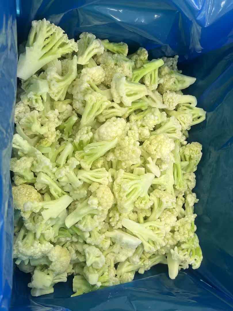 IQF Frozen Cauliflower Florets with Green Stalks