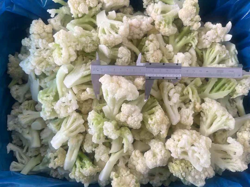 IQF Frozen Cauliflower Florets with Green Stalks – Bulk Wholesale, BRC Certified