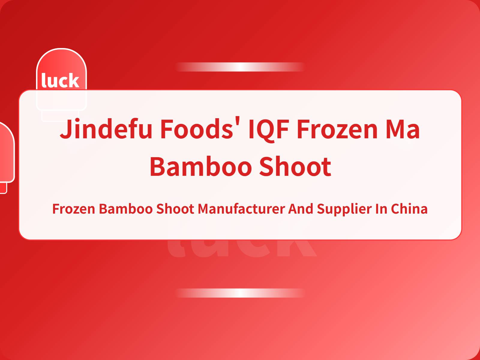 Why Choose Zhangzhou Longhai IQF Frozen Bamboo Shoot for Bulk Wholesale