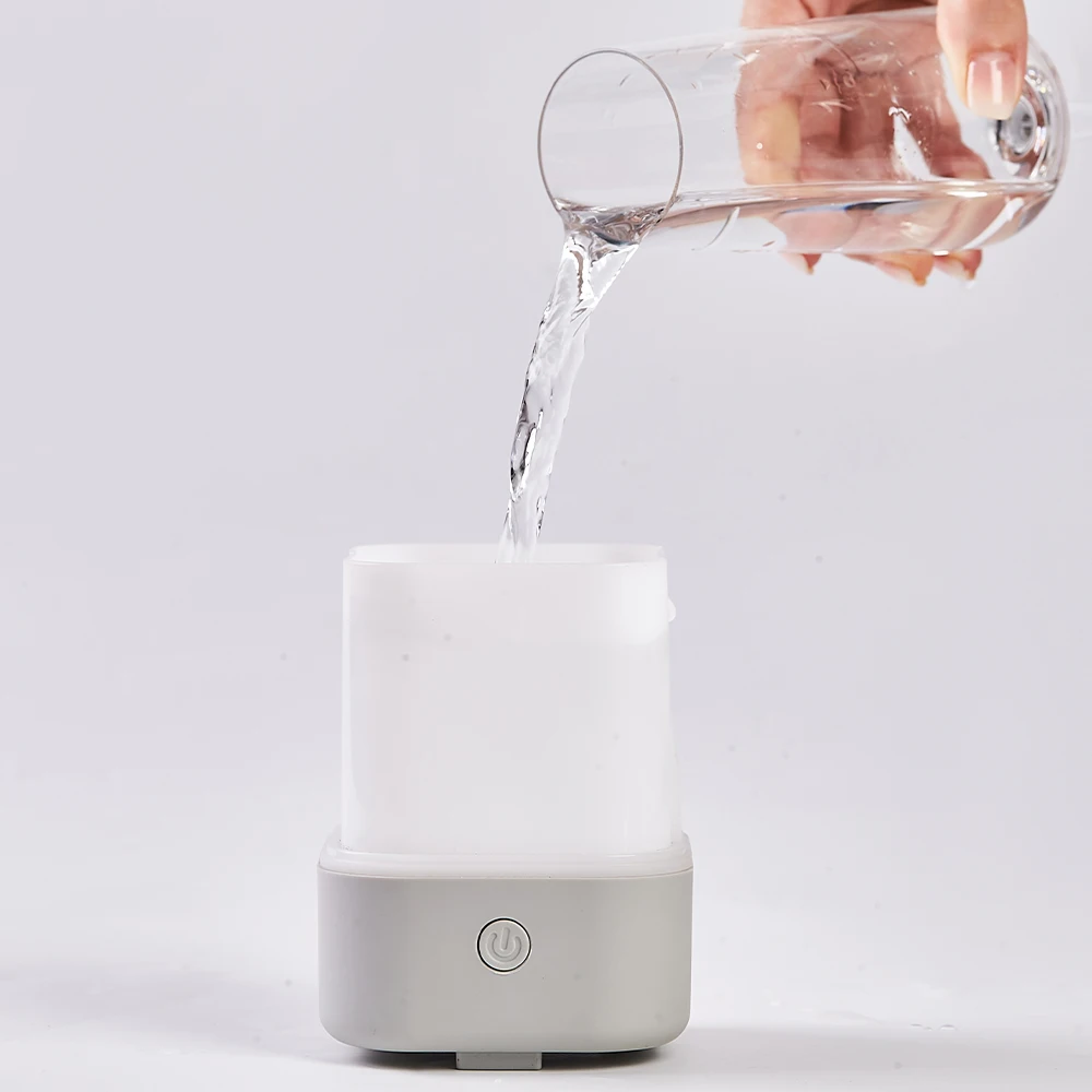 USB Portable Essential Aroma Oil Diffuser Ultrasonic Wood Grain LED USB Rechargeable Mini Wooden Aromatherapy Humidifier