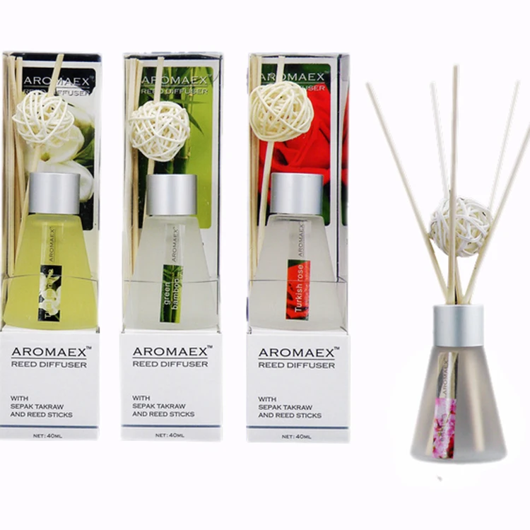 Decorative Glass Bottle Reed Diffuser Car air Freshener