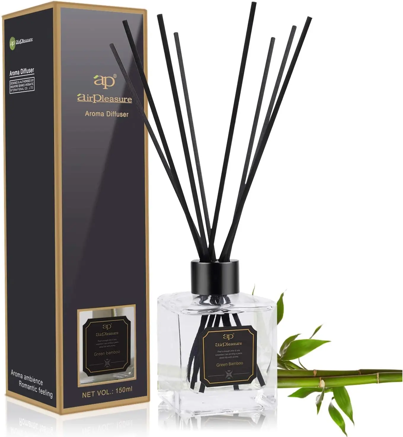 Factory New Design High Quality Home 150ml Aroma Bloom Diffuser Reed Diffuser with Rattan Stick