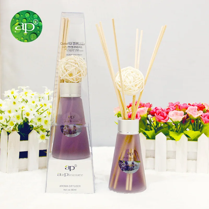 Wholesale Custom Glass Bottle Home Rooam Car Scent Aromather Fragrance Reed Diffuser Gift Set