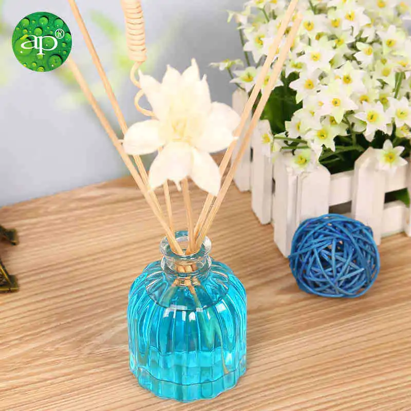 Hot Sale Best 102 ml Transparent Pumpkin Design Eco Friendly Essential Oil Diffuser Rattan Reed Sticks Fragrance With Bottle Essential Oil Diffuser