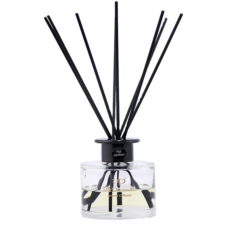 OEM perfume bottle set 180ml Big Size Glass Bottle Reed Diffuser with Sticks Car air Freshener Essential oil aromatherapy kit