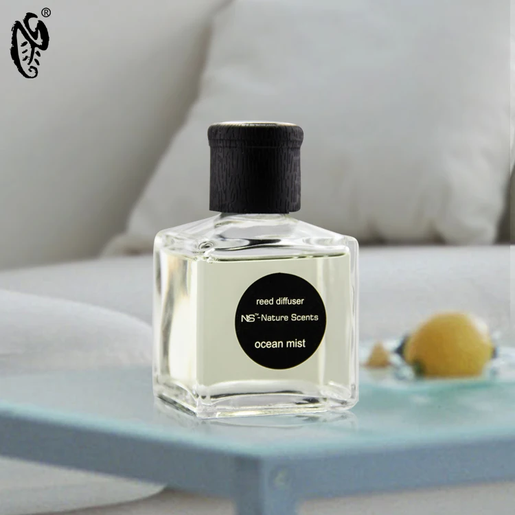 Home Fragrance Eco-friendly Glass Bottle Aroma Scented Essential Oil Reed Diffusers with Rattan Sticks Car air Freshener