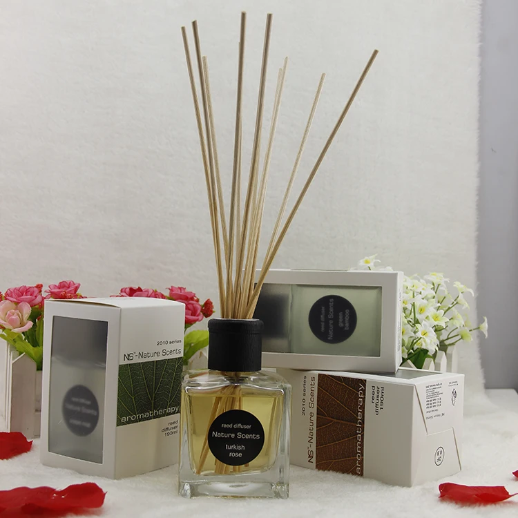 Customized Logo Home Fragrance Reed Diffuser 190ml Fireless Perfume with Conical Glass Bottle for Bedroom Toilet Deodorizing