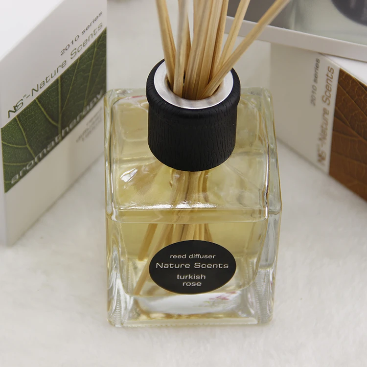 Customized Logo Home Fragrance Reed Diffuser 190ml Fireless Perfume with Conical Glass Bottle for Bedroom Toilet Deodorizing