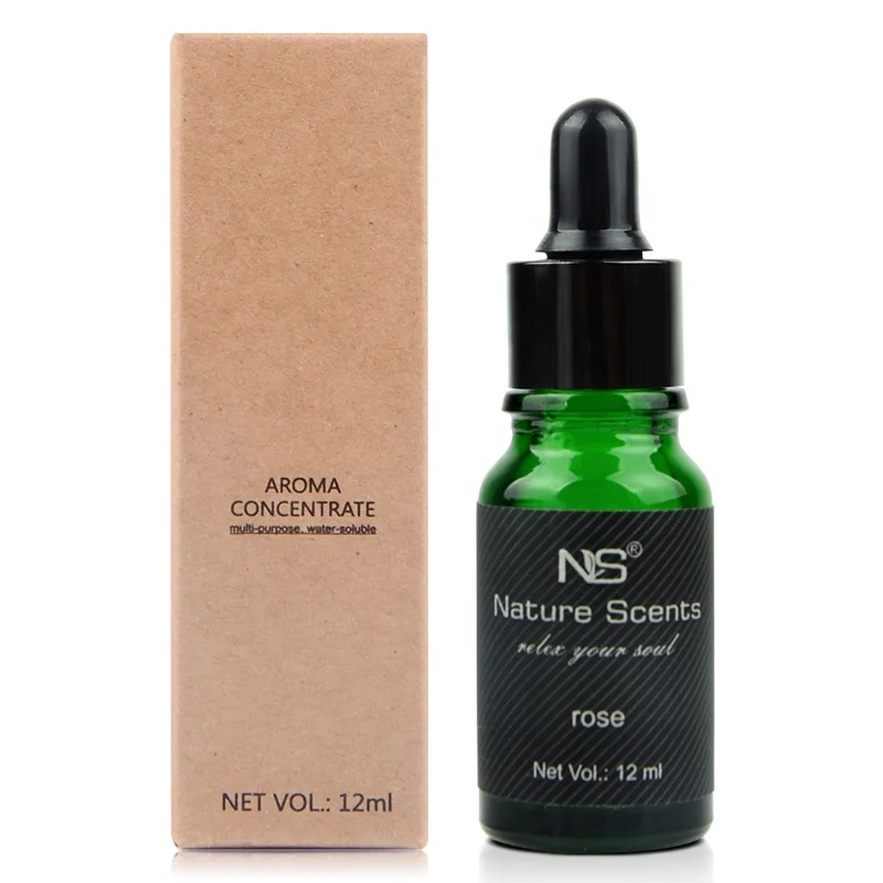 OEM/ODM Factory Price Fragrance 12 ml Essential Oil Glass Dropper Bottle Water Soluble Luxury Lemon Essential Oil