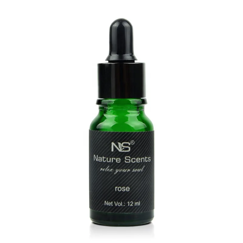 OEM/ODM Factory Price Fragrance 12 ml Essential Oil Glass Dropper Bottle Water Soluble Luxury Lemon Essential Oil