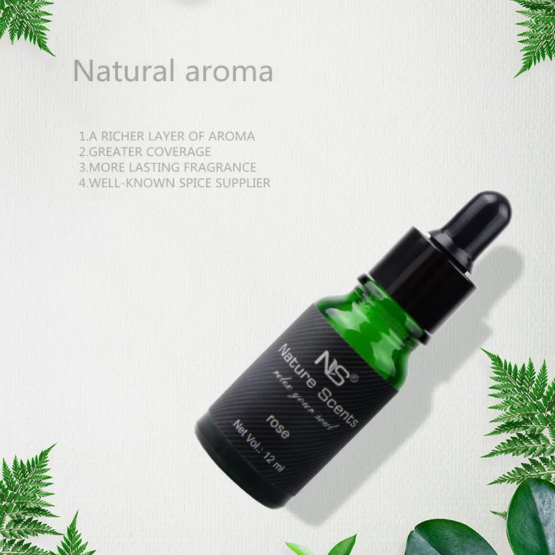 OEM/ODM Factory Price Fragrance 12 ml Essential Oil Glass Dropper Bottle Water Soluble Luxury Lemon Essential Oil